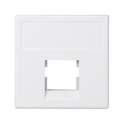 Simon Connect Płytka K45 1x RJ bez osłon 3M Volition OCK czysta biel K045/9