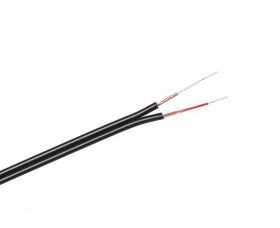 Przewód 2xRCA - 3mm - czarny