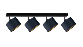 Spot Nowocesny Abażur 4Xe27 Flow Black
