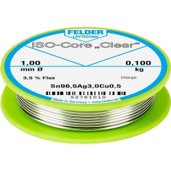 Felder 52761010 ISO-Core SAC305 Solder Reel Lead-Free High Temp Resistance