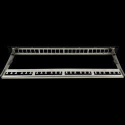 Patch panel pusty 19" modularny 24 porty 1U z podporą ALANTEC PK020 A-LAN Technologie