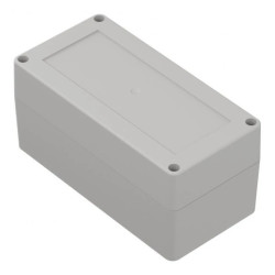 ZP160.80.75J TM ABS - Obudowa plastikowa ZP160.80.75 jasna z tulejkami mosiężnymi ABS