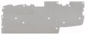 End/Intermediate plate, 1 mm, gray for terminal block, 2022-1491