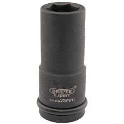 Draper Expert 05055 Expert 23mm 3/4&quot; Sq. Dr. Hi-Torq&#xAE; 6 Point Deep Impact Socket