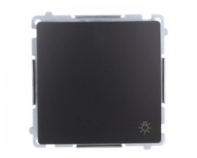 Simon Basic Przycisk światło (moduł) 10AX, 250V, szybkozłącza, czarny BMS1.01/49