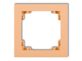 DECO Ramka uniwersalna z tworzywa DECO Pastel Matt brzoskwiniowy 45DR-1 KARLIK