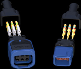 Connector, 9 pole, pitch 2.54 mm, straight, black, D369-R99-NP0