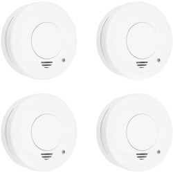 Smartwares 10.100.41 Smoke Detector Set 4 pieces 85 dB Mute Button
