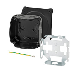 Skrzynka zaciskowa Poliwęglan 77 x 130 x 130mm Czarny IP66, IP67 HENSEL