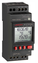 Przełącznik czasowy DIN 2-kanałowy Cyfrowe 230 V AC Muller DPDT
