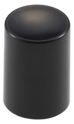 Osłona przycisku, Czarny, Pokrętło okrągłe, 10.2 (Dia.) x 14.5mm