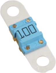 Screw lock, 100 A, 32 V, blue, (L x W x H) 42 x 12 x 7.8 mm, 153.5631.6101