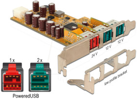 89655 PoweredUSB PCI Express Card > 24 V + 2 x 12 V