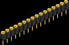 MK 01 16 G Socket, 1-row, 1 x 16 - 2.54 mm