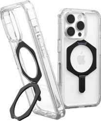 Urban Armor Gear Plyo XTE Futerał backcase Apple iPhone 16 Pro przeźroczysty, czarny Ładowarka indukcyjna, Kompatybilny