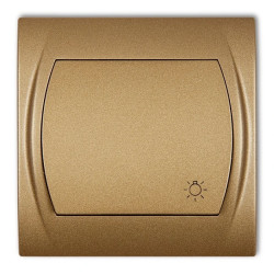 LOGO Przycisk /światło/ złoty metalik 8LWP-5