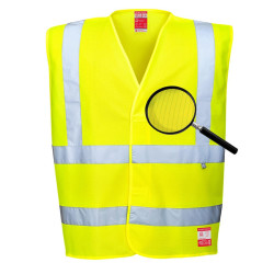 Hi Vis AntiStatic Vest With Flame Resist