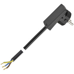 EVOline151200151100 Current Cable 1.5m Black Plug Mini Fix Compact Design