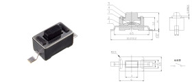 MICROSWITCH TYP16 TSS03-043B 6,0x3,5mm, wysokość 4,3mm SMD (10 SZTUK)
