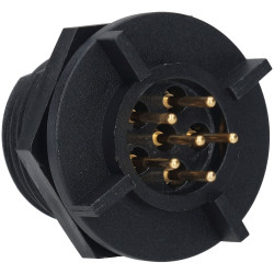 Bulgin PX0413/06P/PC 6 Pole Rear Panel Mount Circular Connector Plug