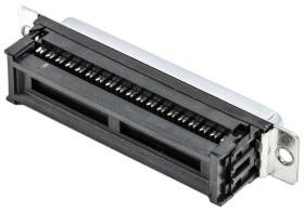 Złącze D-Sub 37-pinowe Żeński Proste Montaż na kablu raster 1.27mm Złoto na niklu