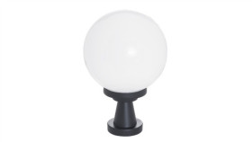 Oprawa Ogrodowa E27 Tower Niska H 150Mm Kula Fi 250Mm Biała 1302.201B