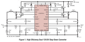 High Efficiency, 2-Phase Synchronous Step-Down Switching Regulators