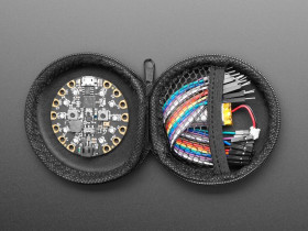 Adafruit Round Black Zipper Case
