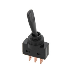 Przełącznik hebelkowy 12V 20A 2-poz 1-tor 1xNO+NC LIZAK ASW-13 czarny / 5807