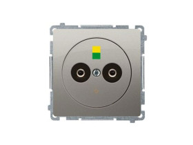 SIMON BASIC Gniazdo ekwipotencjalne - różnicy potencjałów (moduł) zaciski śrubowe: 2.5 4 6 mm2 satynowy BMGE.02/29 KONTAKT SIMON