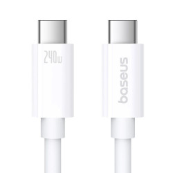 Kabel USB-C Wtyk-Wtyk Baseus 1m CB000068 PD 240W 8K 60Hz Biały