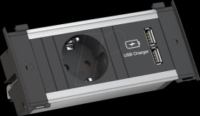 927.201 KAPSA X-Small 1x protective contact 1x USB charger, GST18 plug