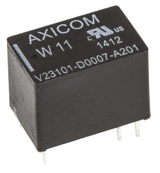 Przekaźnik sygnału, 24V dc, 1,25 A, SPST, 1-polowy, montaż PCB, TE Connectivity W11