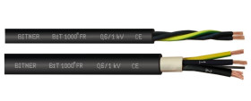 Kabel sterowniczy ziemny BiT 1000 FR 3x1mm2 czarny 0,6/1kV zasilający numerowany olejoodporny linka Bitner /100m/