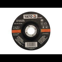 Tarcza wyp. do szlif. metal inox 125x6,8 YT-5947
