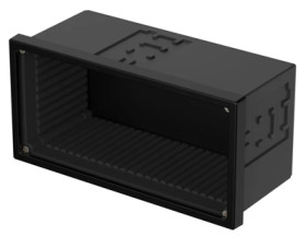 PPE/PS enclosure kit, (L x W x H) 144 x 72 x 64 mm, black, IP40, 17740601.MT3