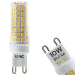 Żarówka LED G9 10W, 950lm, 2700K, 220-240V, PETA HOROZ