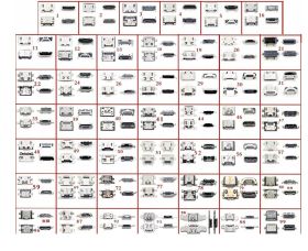 ZESTAW GNIAZD MICRO USB 48 szt
