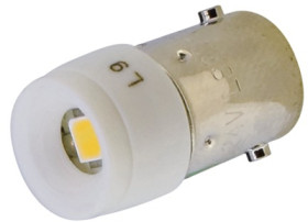 Signal light, 24 V (AC), 24 V (DC), white, Mounting Ø 10 mm, LED number: 1, LSRD-2