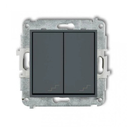 ICON Mechanizm łącznika podwójnego schodowego grafitowy mat 28IWP-33