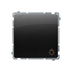 Simon Basic Przycisk światło (moduł) 16AX, 250V, zaciski śrubowe czarny BMS1A.01/49