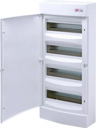 Rozdzielnica modułowa 4x12 natynkowa drzwi białe / IP 40 400V AC / ECT48PO-s 001101023