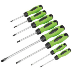 Sealey HV001 Screwdriver Set 8pc Hi-Vis