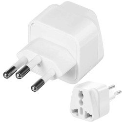 Przejściówka adapter gniazdka Polska EU na Szwajcaria/Brazylia
