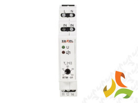Regulator temperatury 5-40C bez sondy 230V AC TYP: RTM-01 ZAMEL