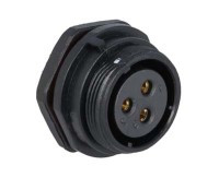 SPP2112-3GZ-P Gniazdo 3 pin, zakręcane na obudowę, zakręcany, wodoodporny - gwint zewnętrzny, 500V, 30A
