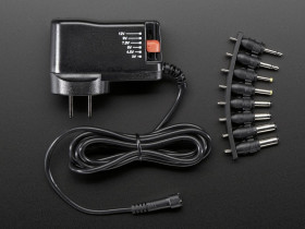 Compact Switching Power Supply - Selectable Output 3-12VDC [discontinued]