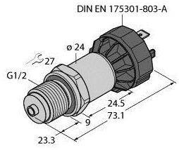 Turck Przetworniki ciśnienia 1 szt. PT1.6R-1008-I2-DA91/X