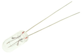 Oświetlenie wskaźnika 28 V Przyłącze przewodowe bezbarwna 3.8 lm RS PRO rozmiar T1 3/4