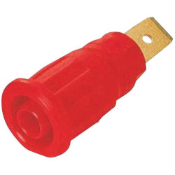 St&#xE4;ubli 233150-22 SEB4-F63 safety socket built-in red insulated 1 pc